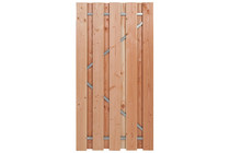CarpGarant | Douglas deur op stalen frame universeel | 195 x 100 cm | Ruw